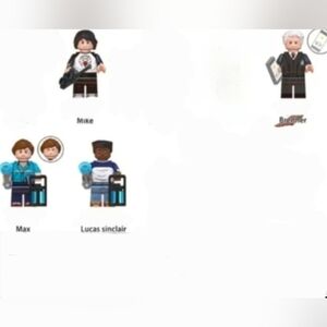 5 Stranger things mini figure set custom block eleven not included